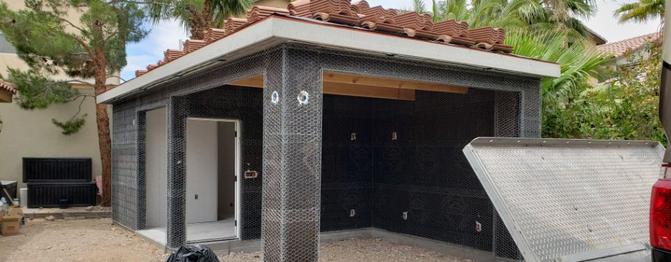 A Casita in the process of being built by Advantage Construction, the best local casita builders in Las Vegas.